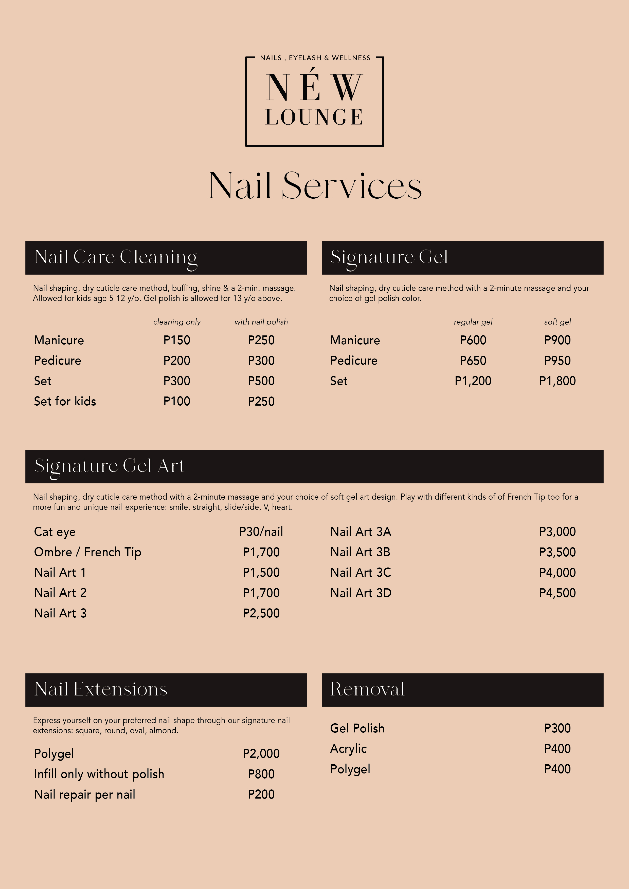 Nail Services — NÉW Lounge PH