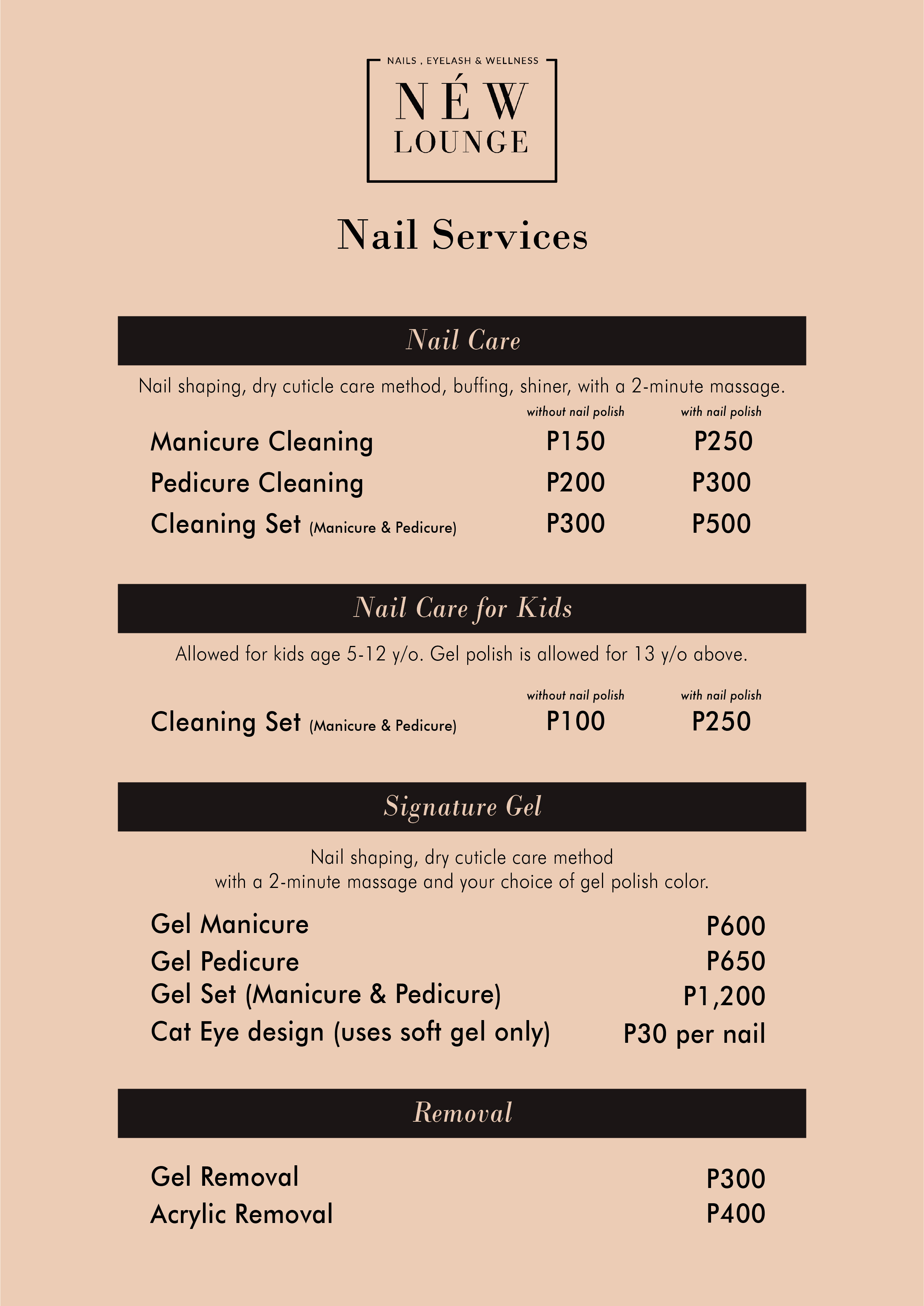 Nail Services — NÉW Lounge PH